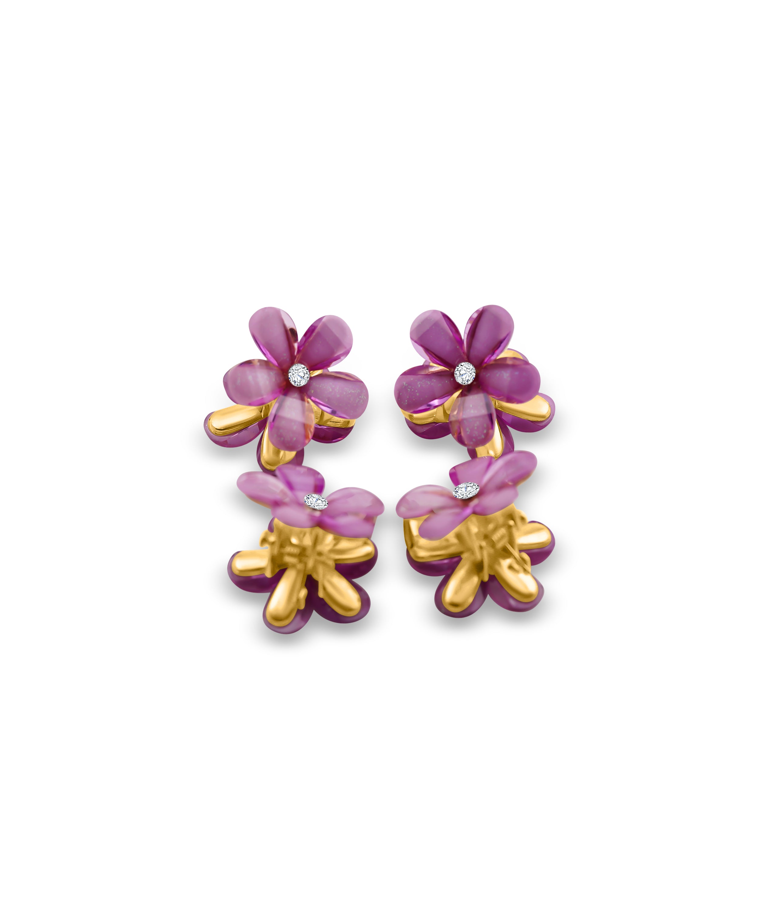 Blumen Hair Clips 4x