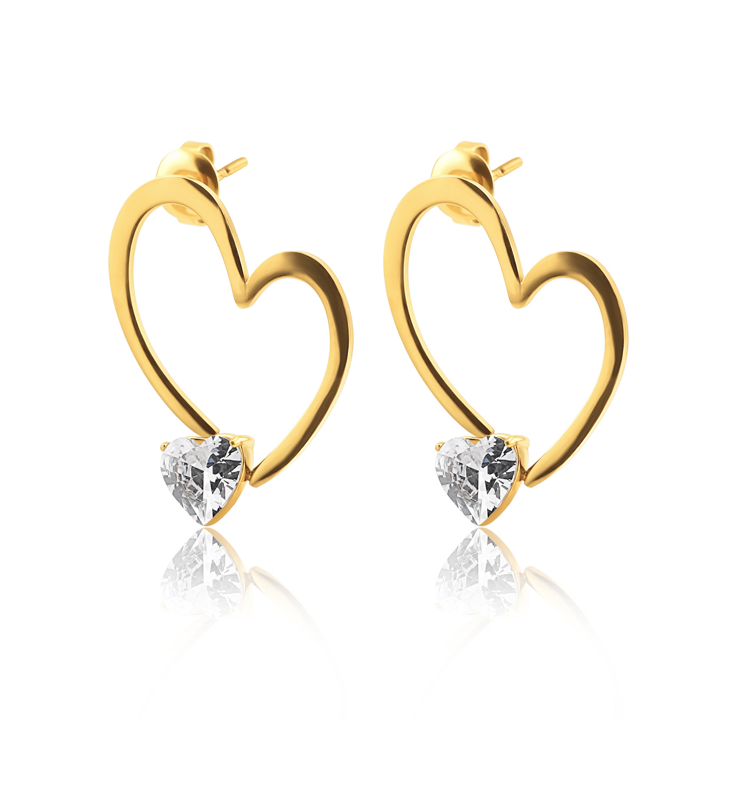 Diamond Herz Earrings