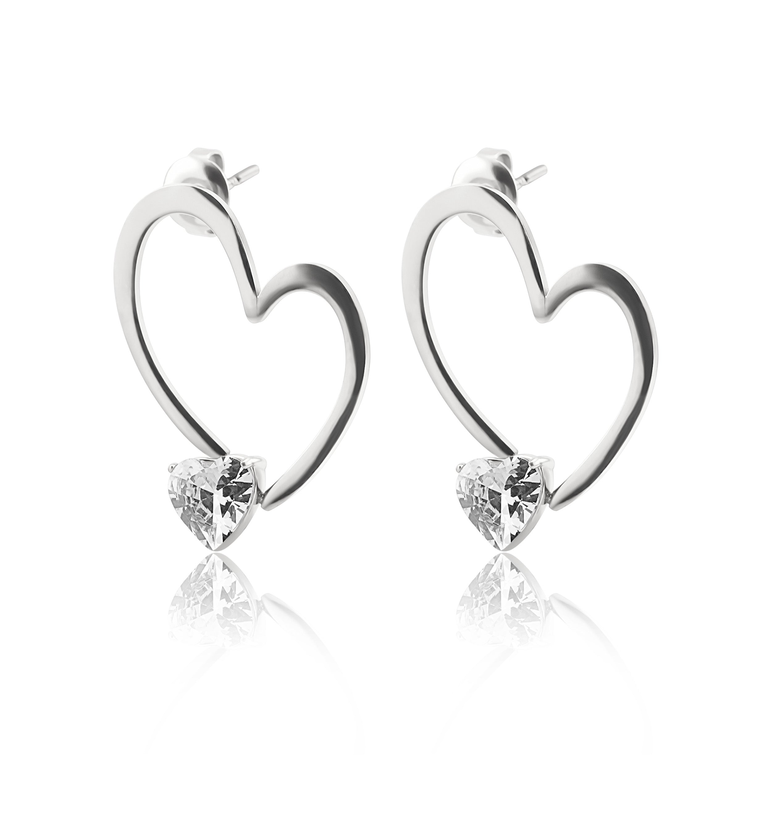 Diamond Herz Earrings