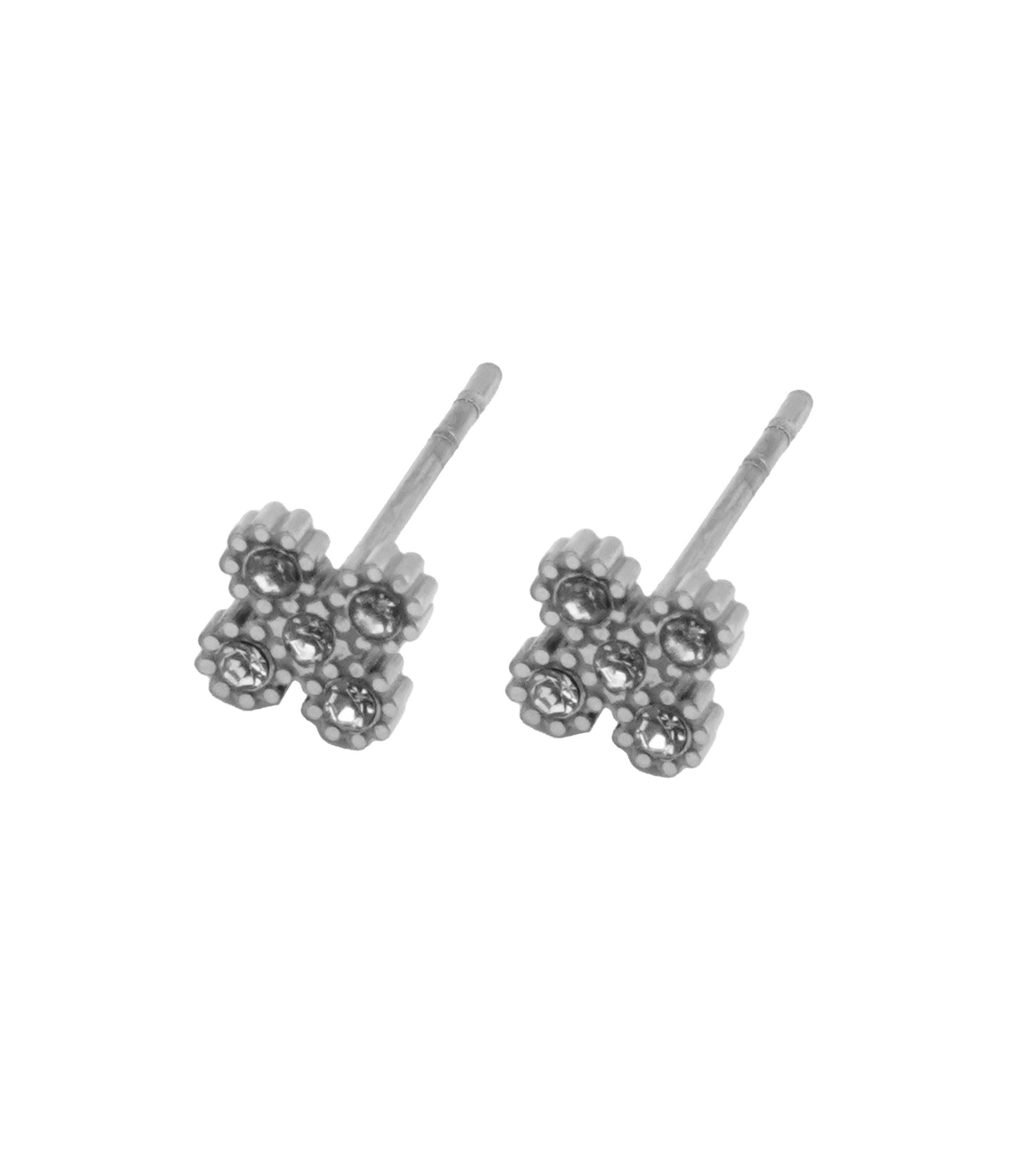 Diamond Leaf Earrings