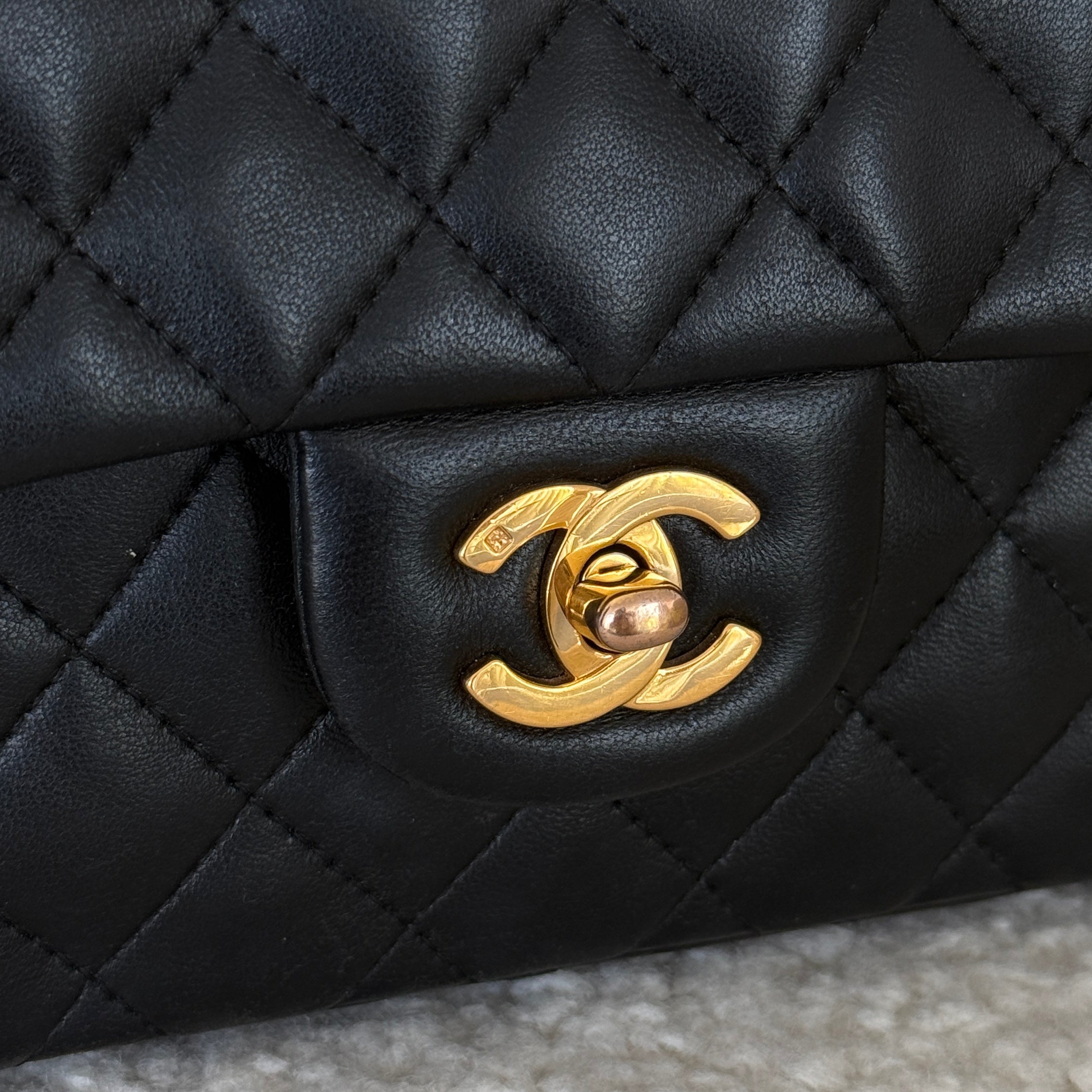 Chanel Timeless Double Flap M 24k Gold
