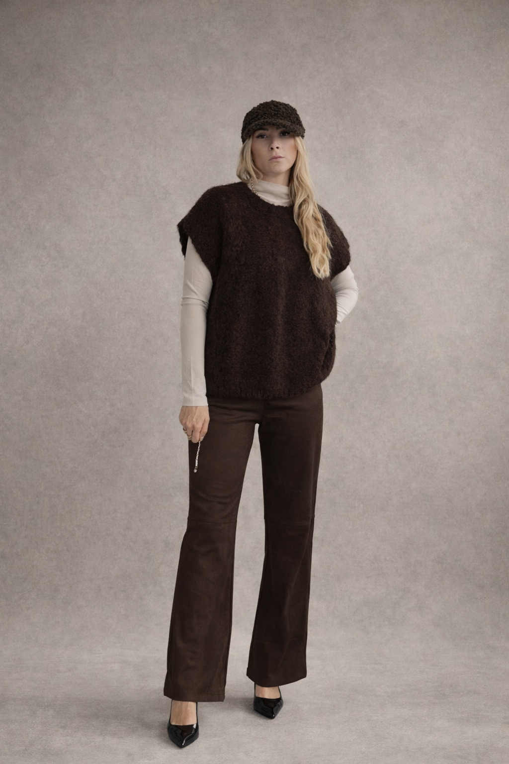 Zopfstrick-Pullunder Soft