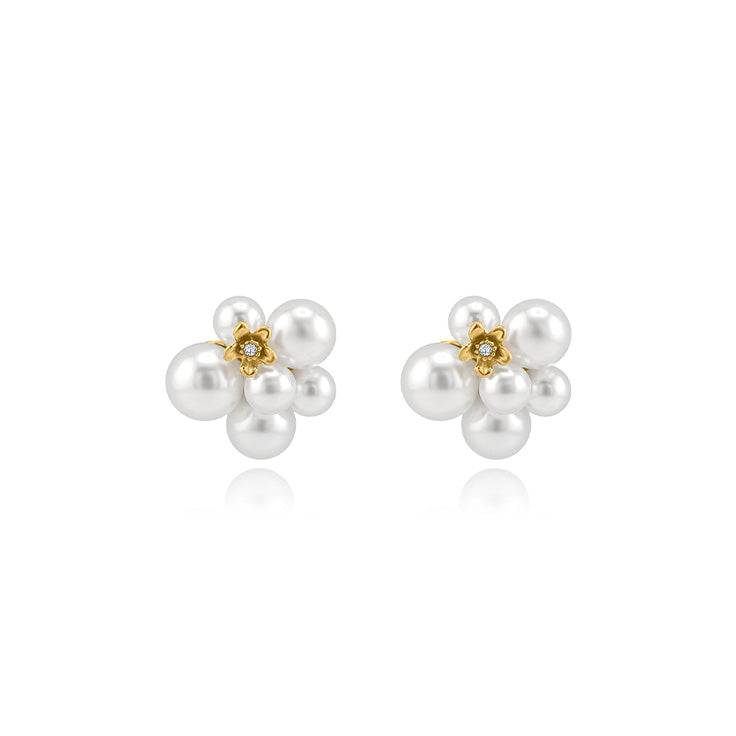 Flower Pearl Earrings