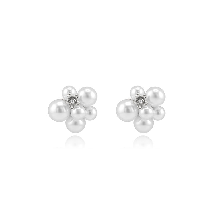 Flower Pearl Earrings