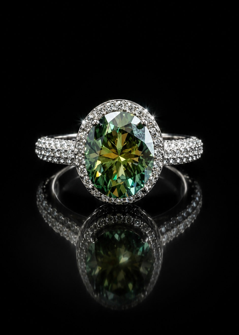 G.EVE Diamonds Green Ring