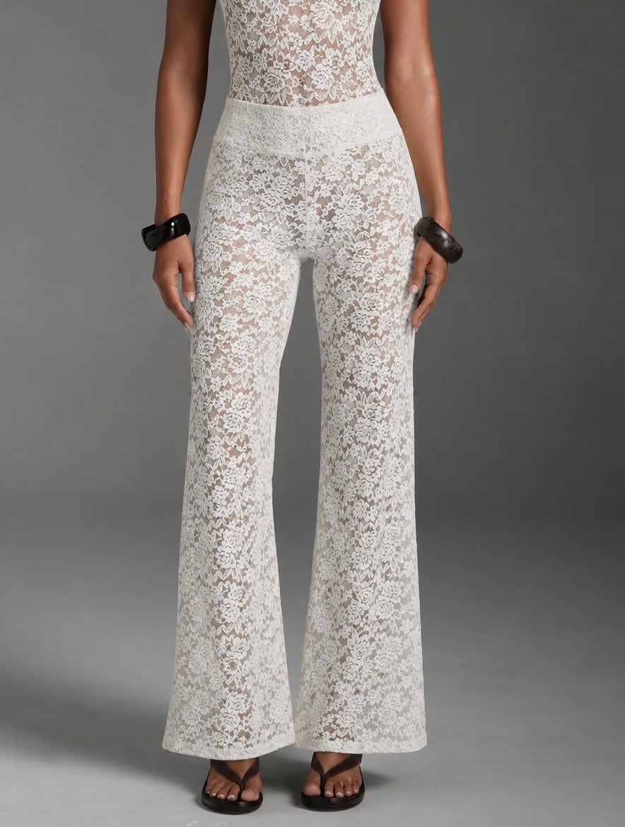Spitzen Hose transparent