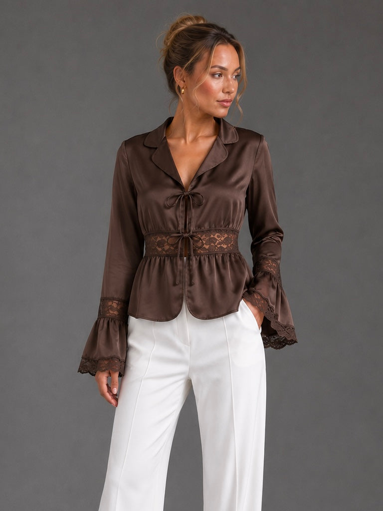 Satin Bluse