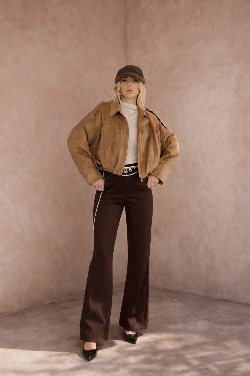 Oversized Jacke Samt Lux