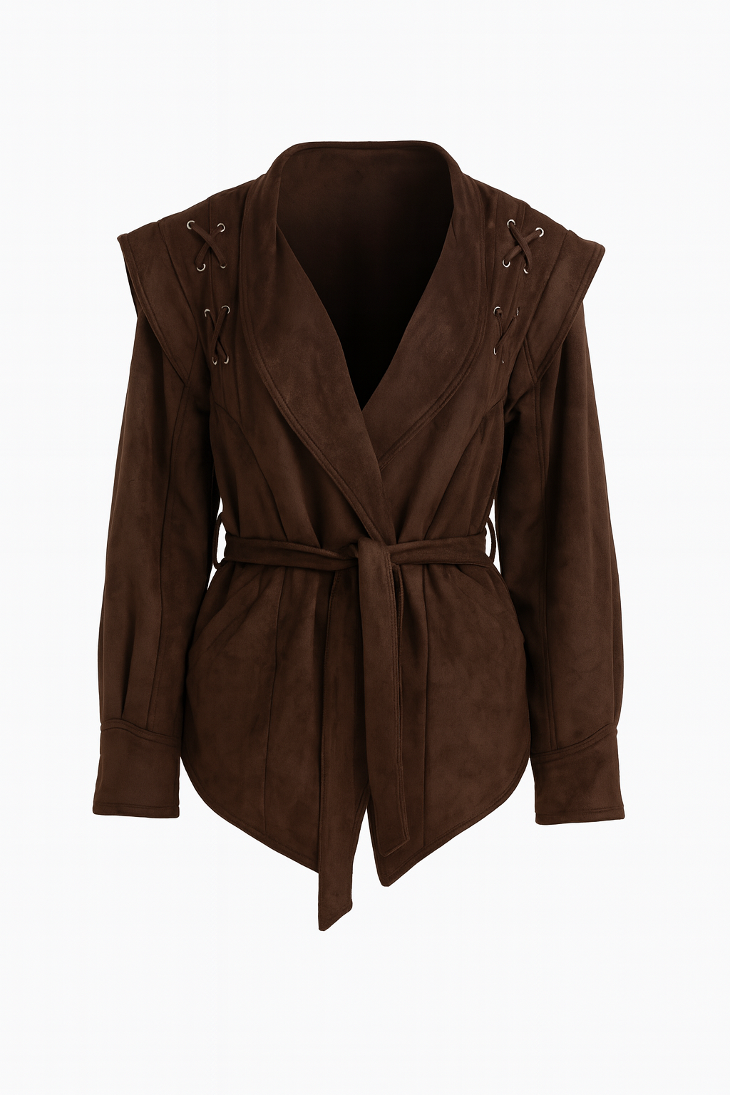 Samt Jacke Coffee