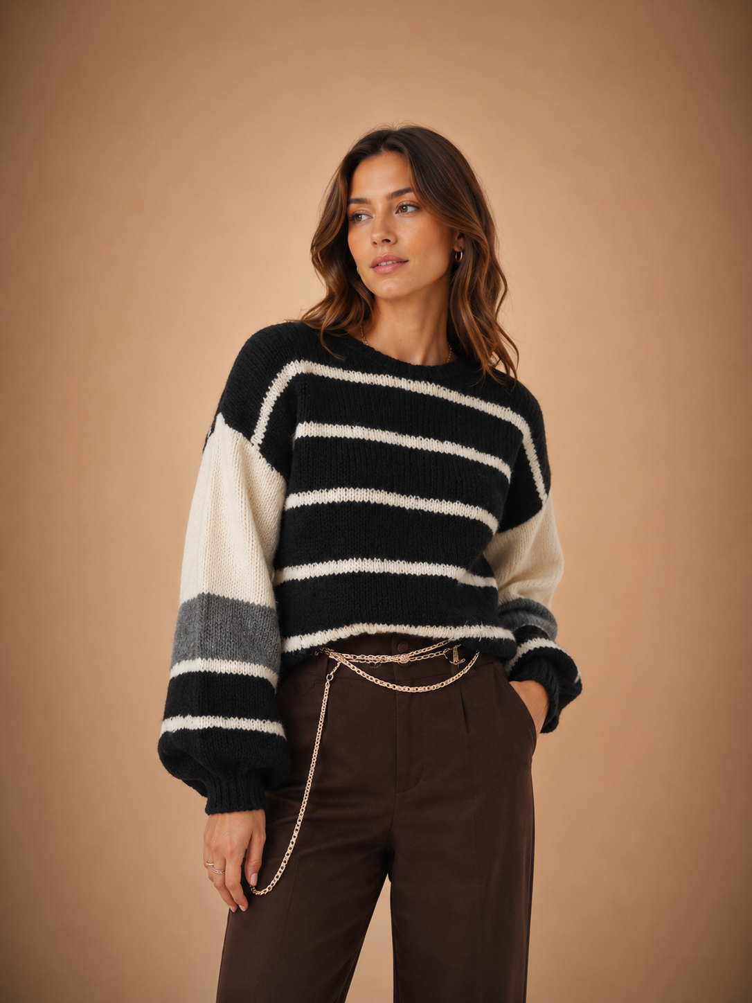Stripe Cozy Pullover