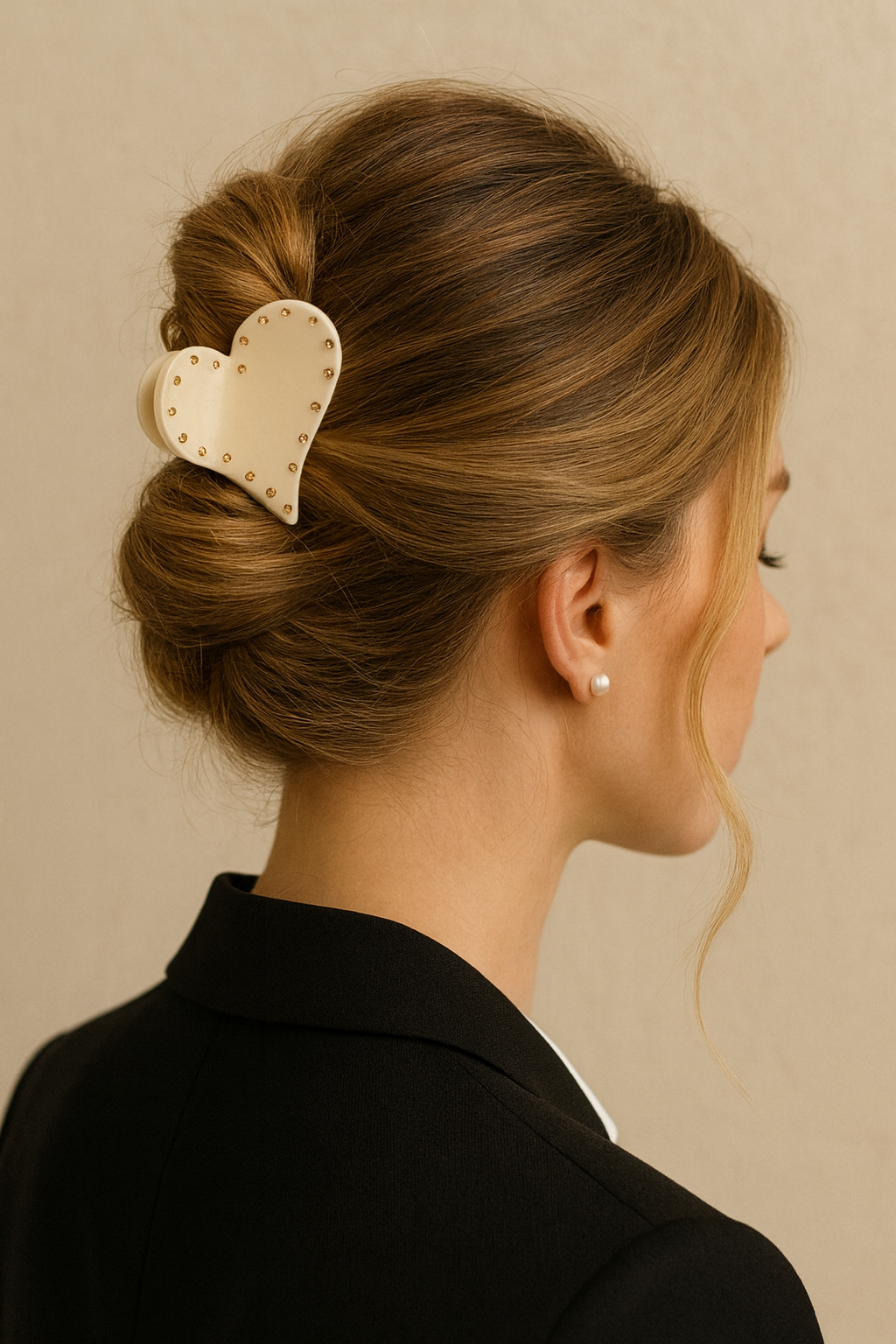 Heart Hair Clip Glitzer