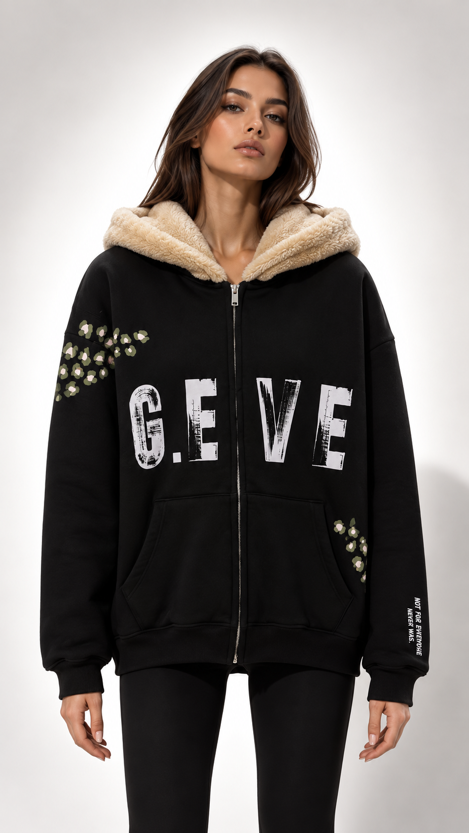 Herbst Collection | Teddy Hoodie Black