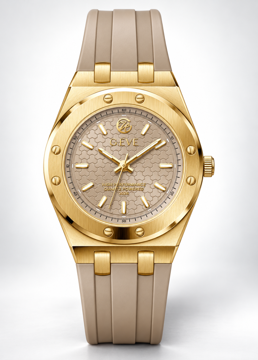 G Vision Uhr 18k vergoldet