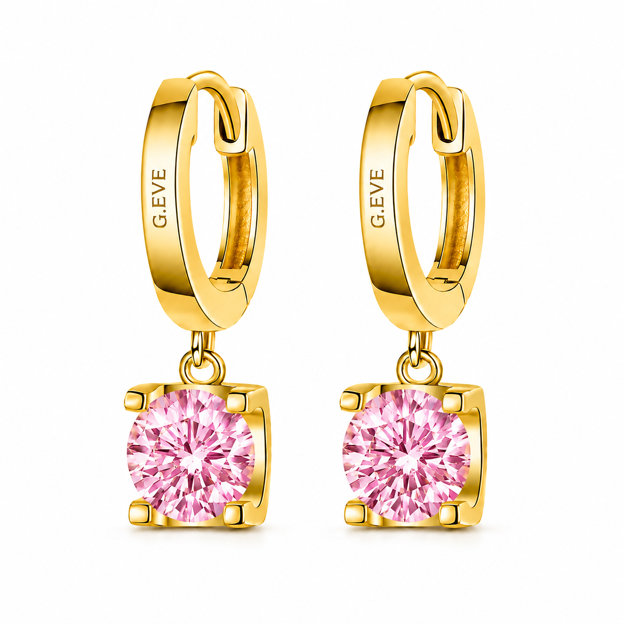 White Lab. Diamonds Earrings