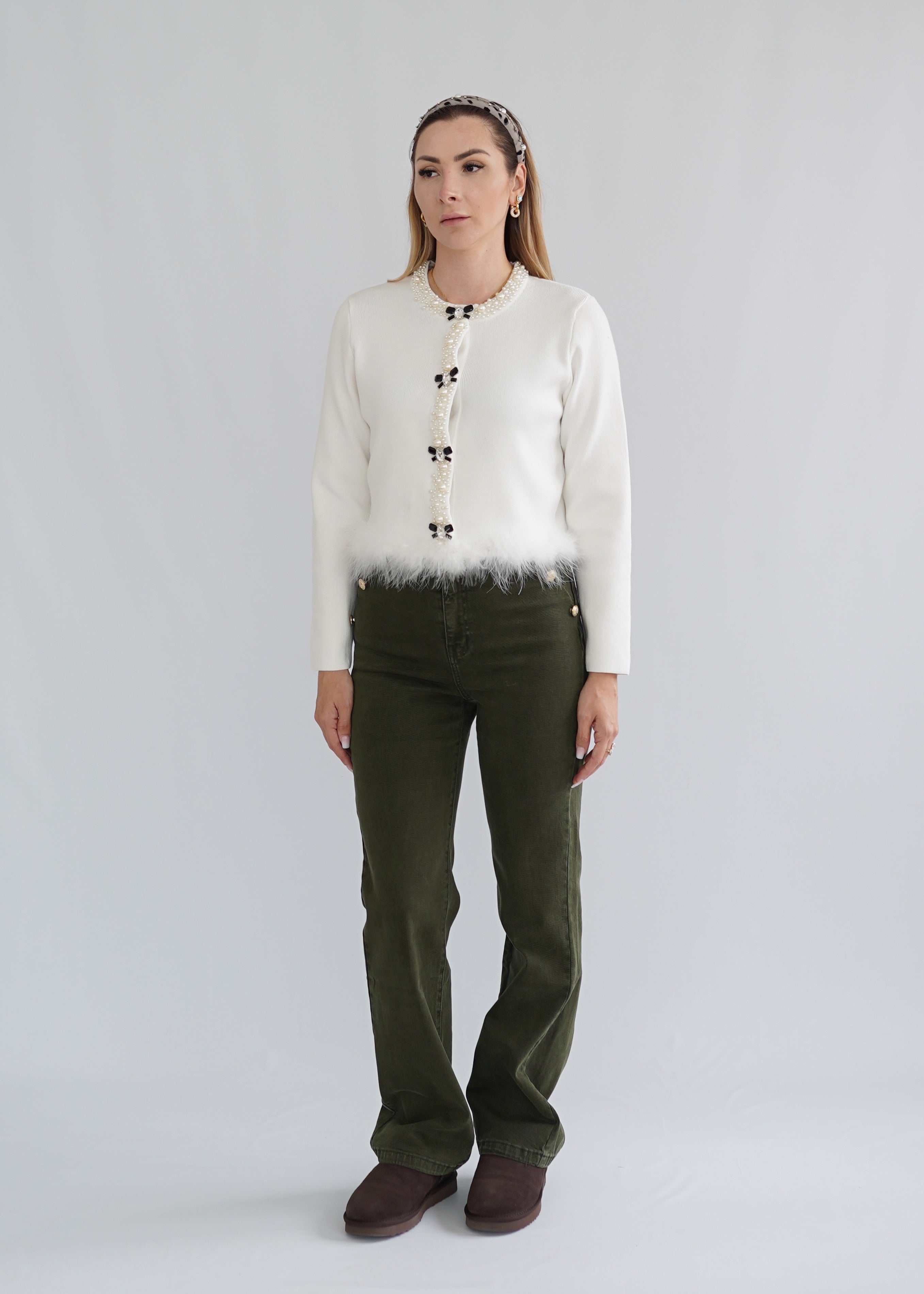 Jeans Hose Olive