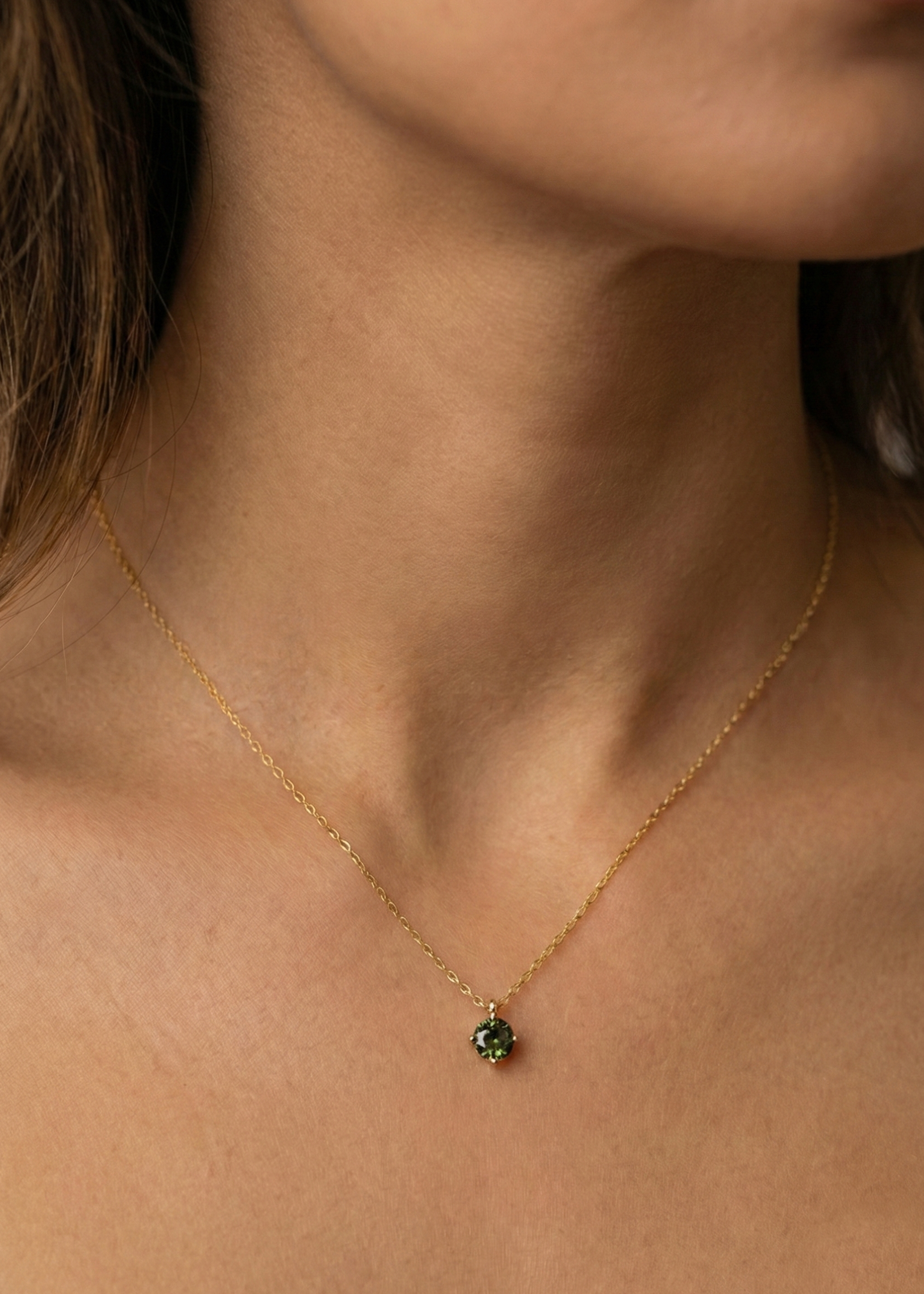 Moissanite Green EVE Chain