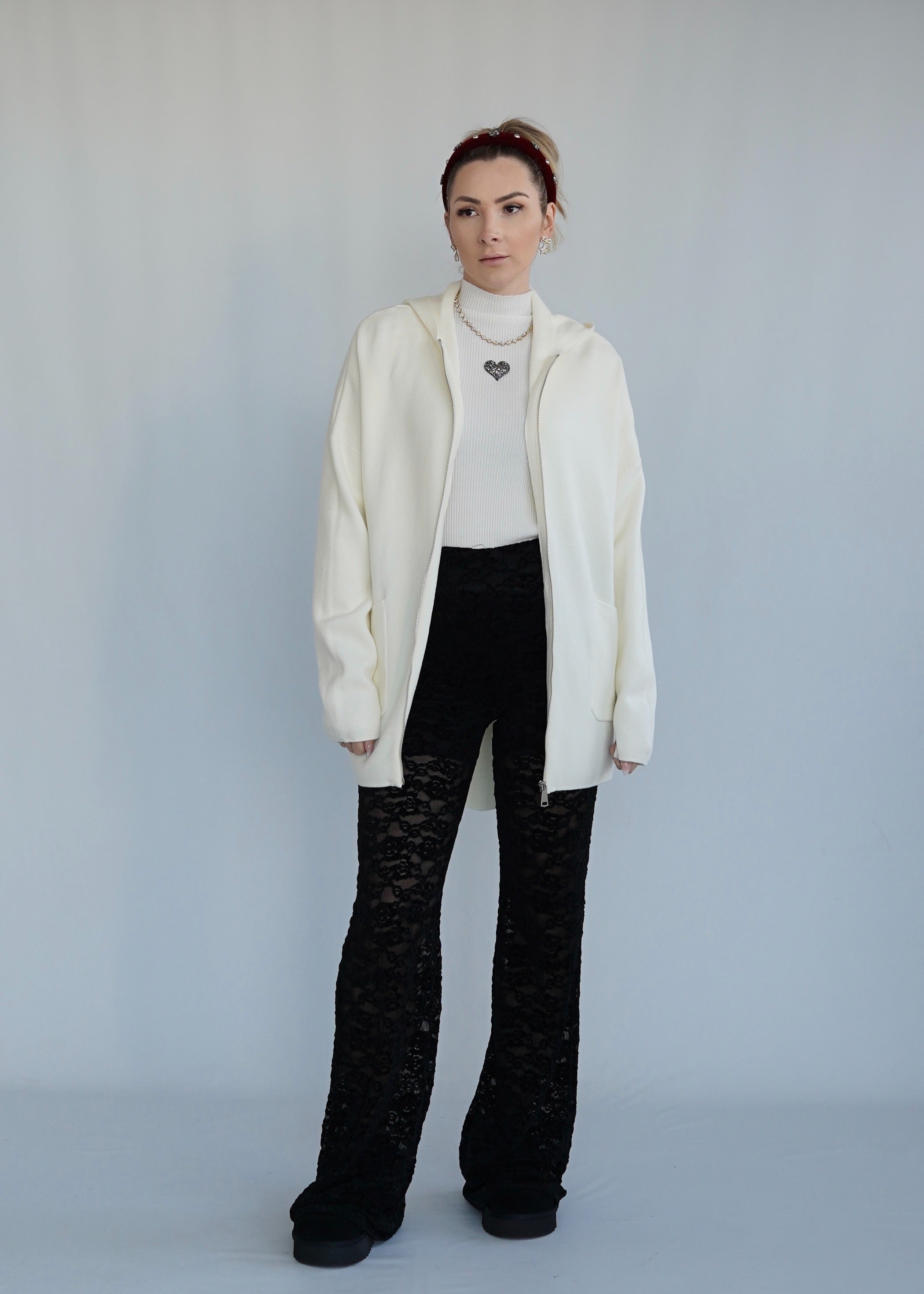 Oversized Strick Jacke