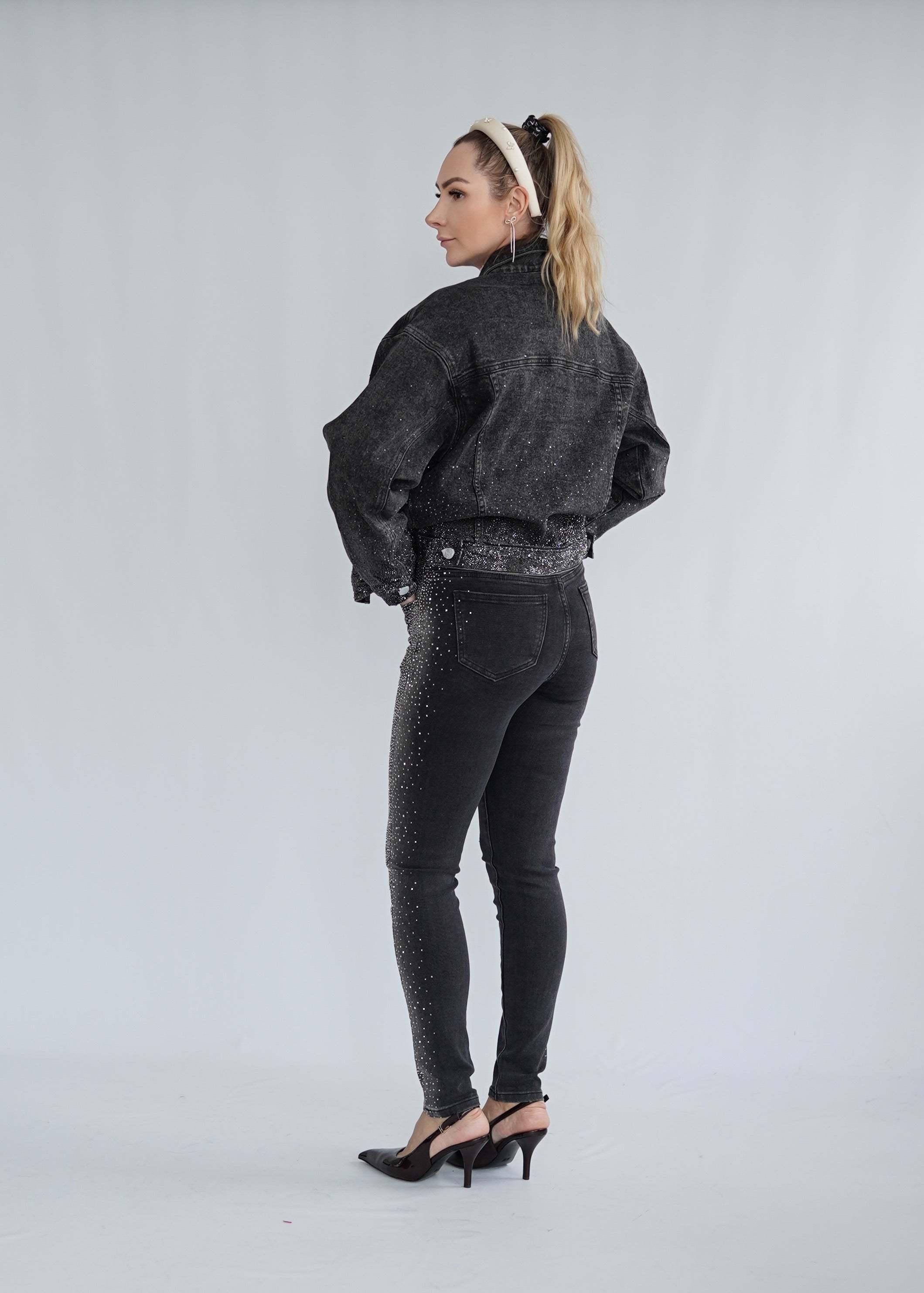 Skinny Jeans Glitzer