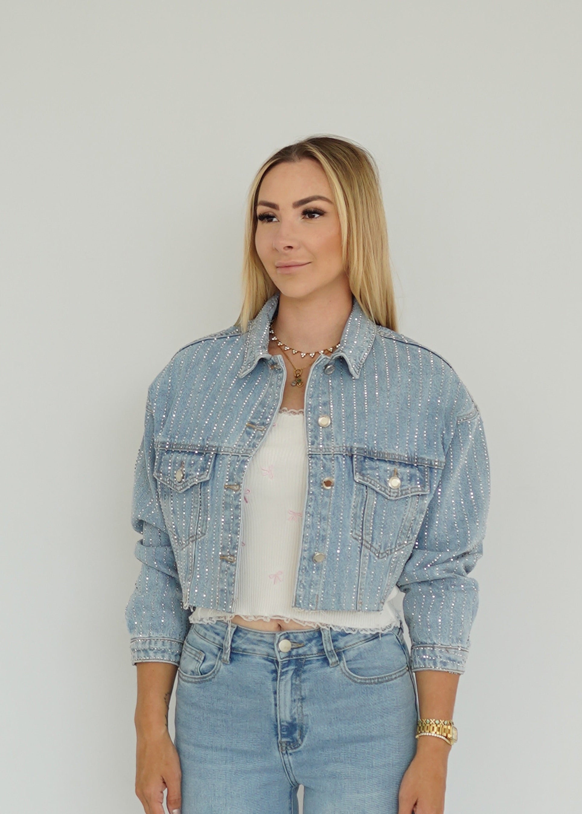 Crop Jeans Jacke