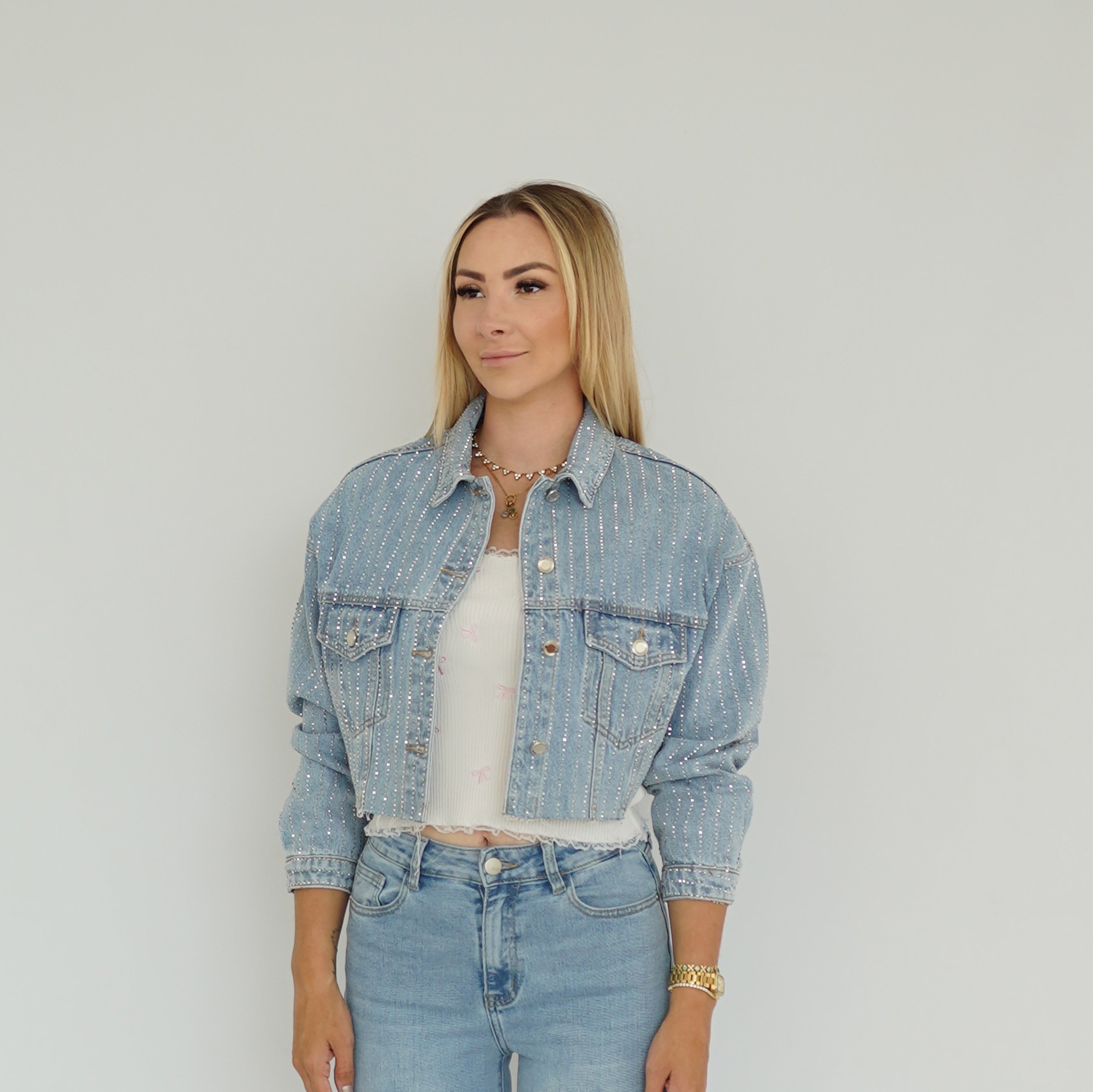Crop Jeans Jacke