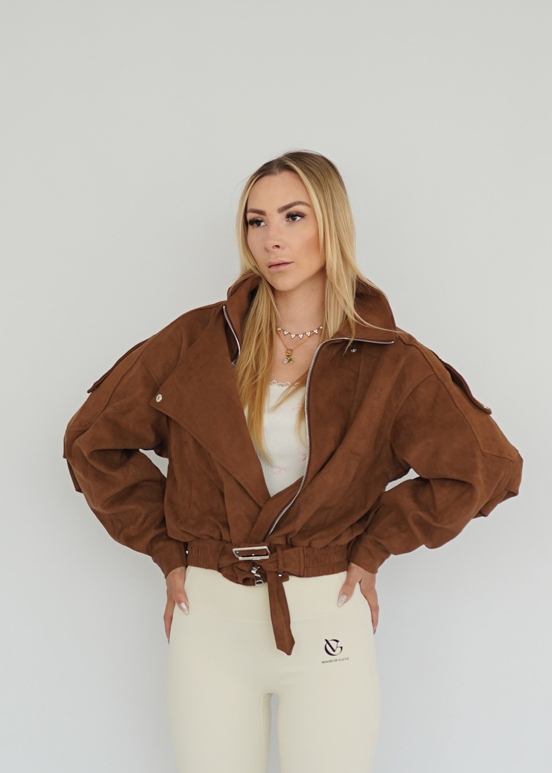 Samt Bomber Jacke