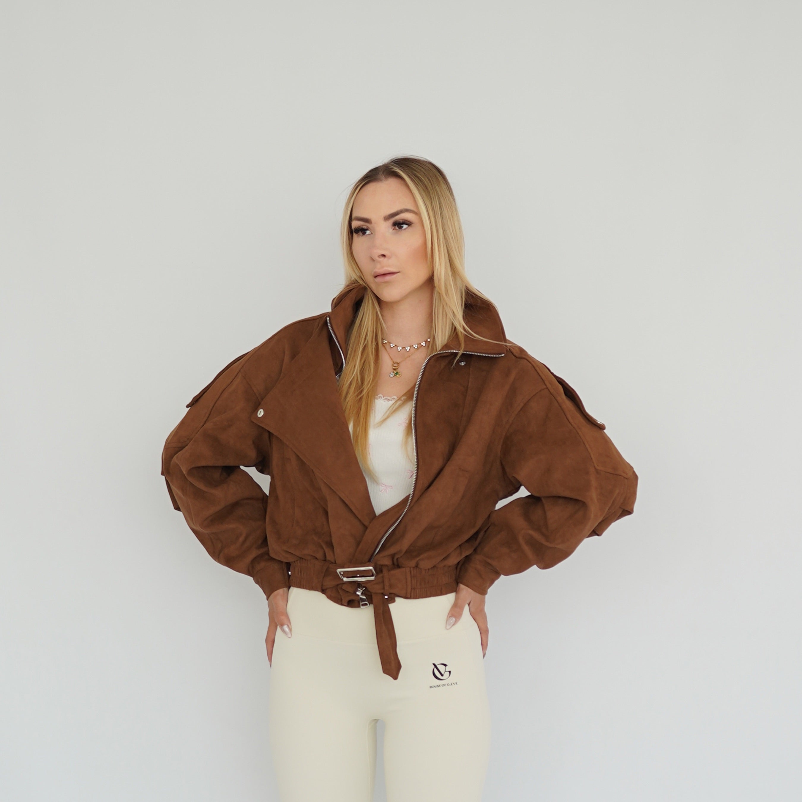 Samt Bomber Jacke