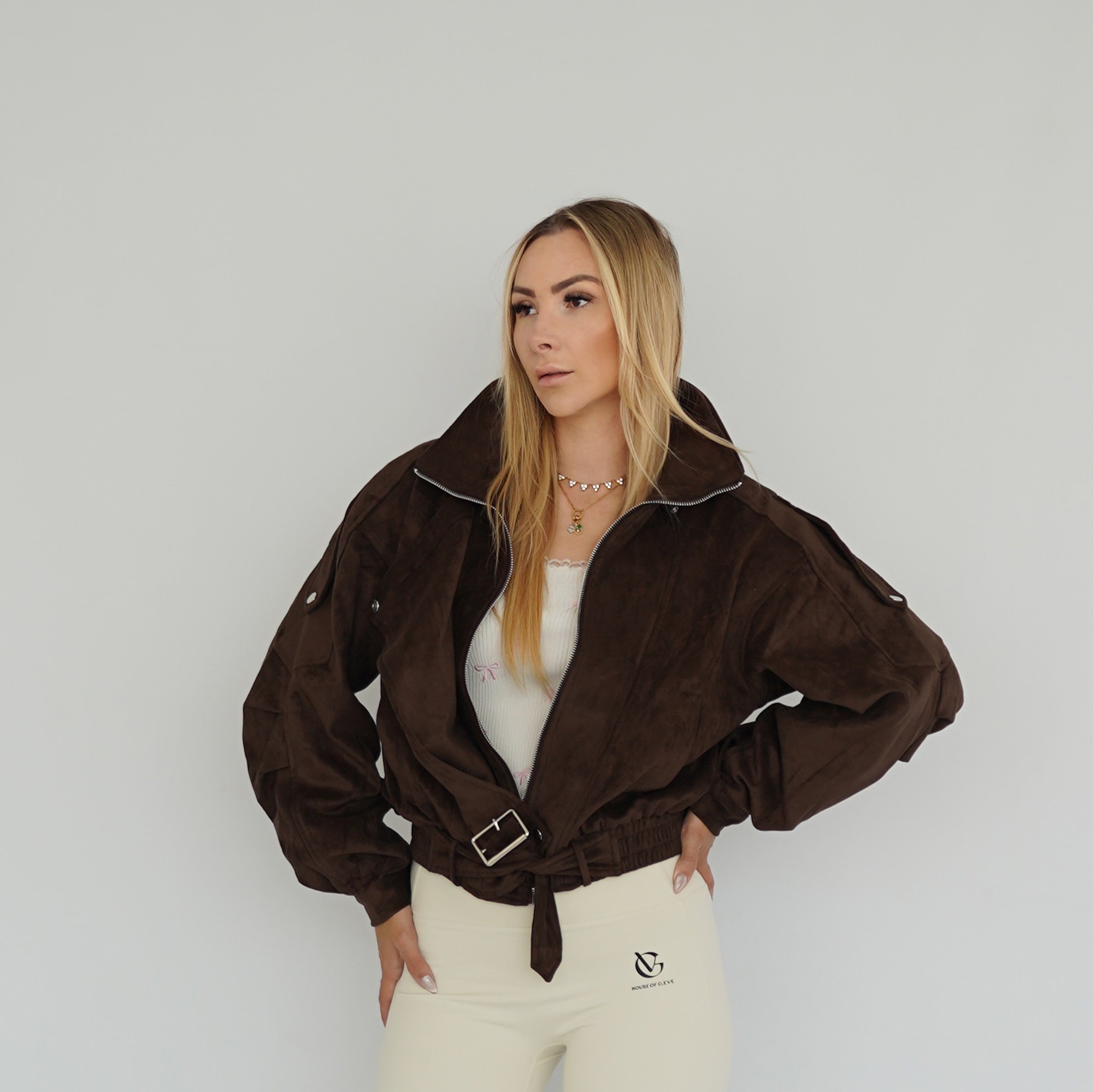 Samt Bomber Jacke