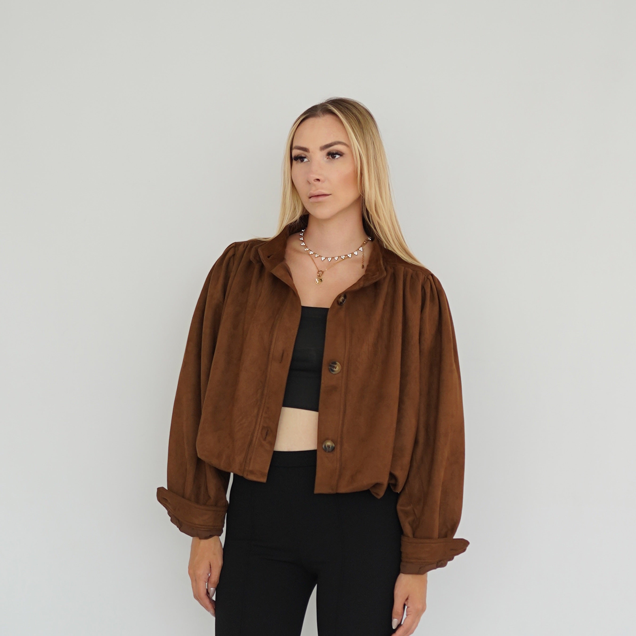Samt Jacke kurz