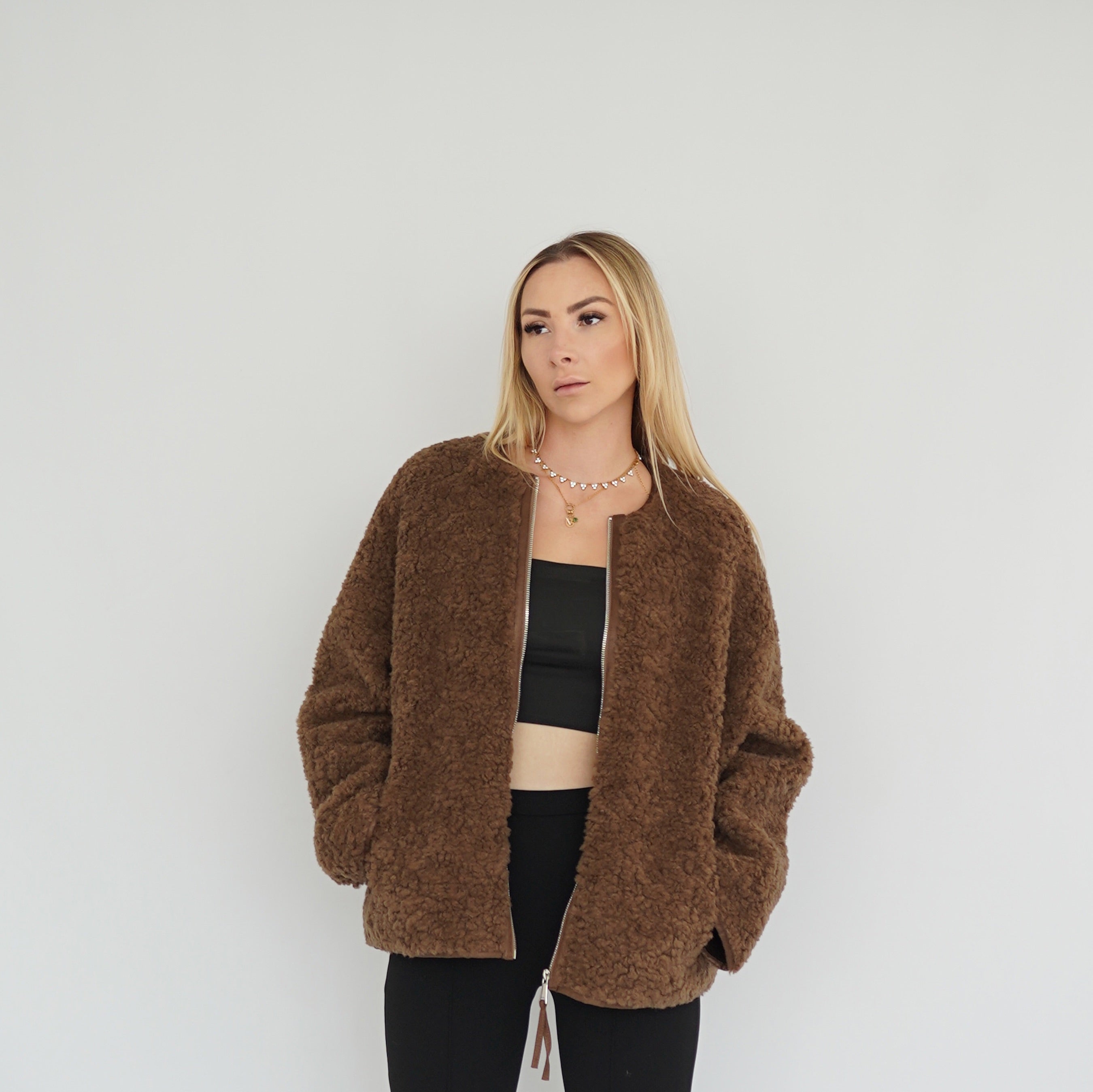 Teddy Zip Jacke