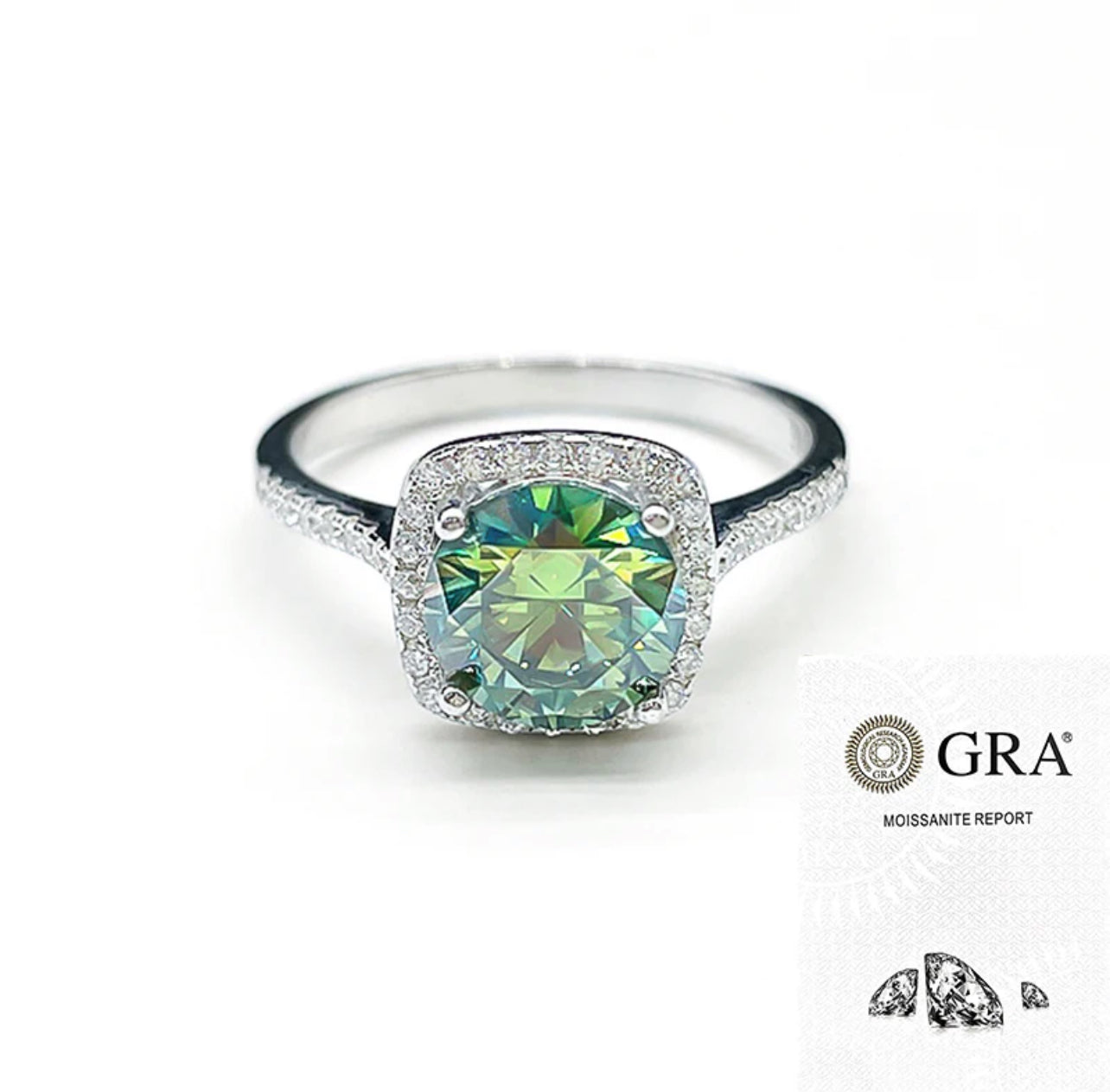 Giny Verlobungsring | 2ct Moissanit