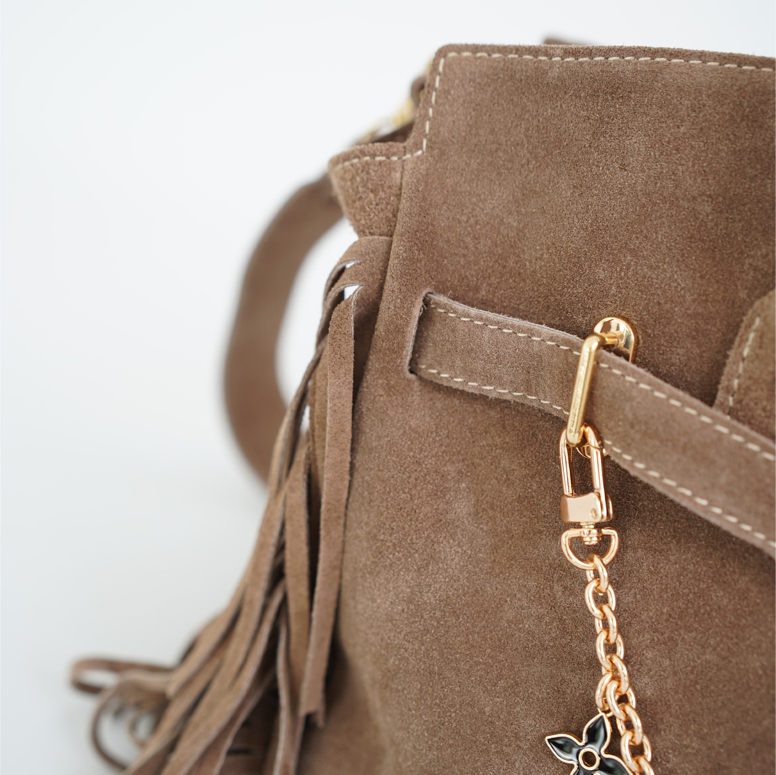 Boho Wildleder Tasche mit Anhänger