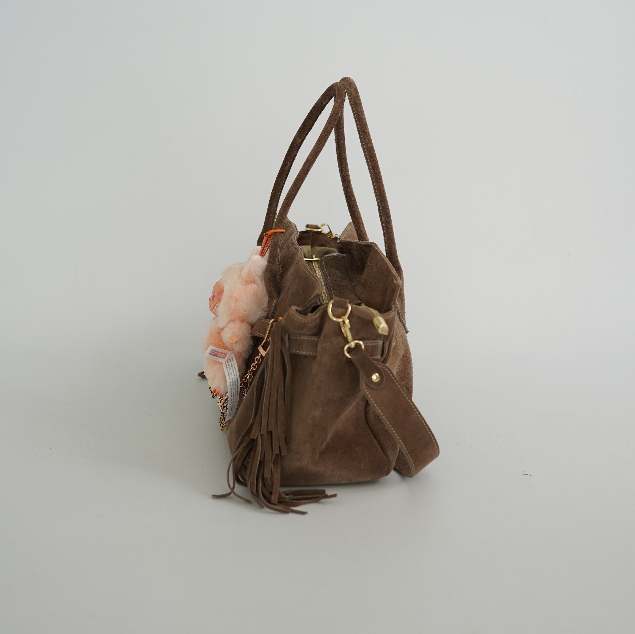 Boho Wildleder Tasche mit Anhänger