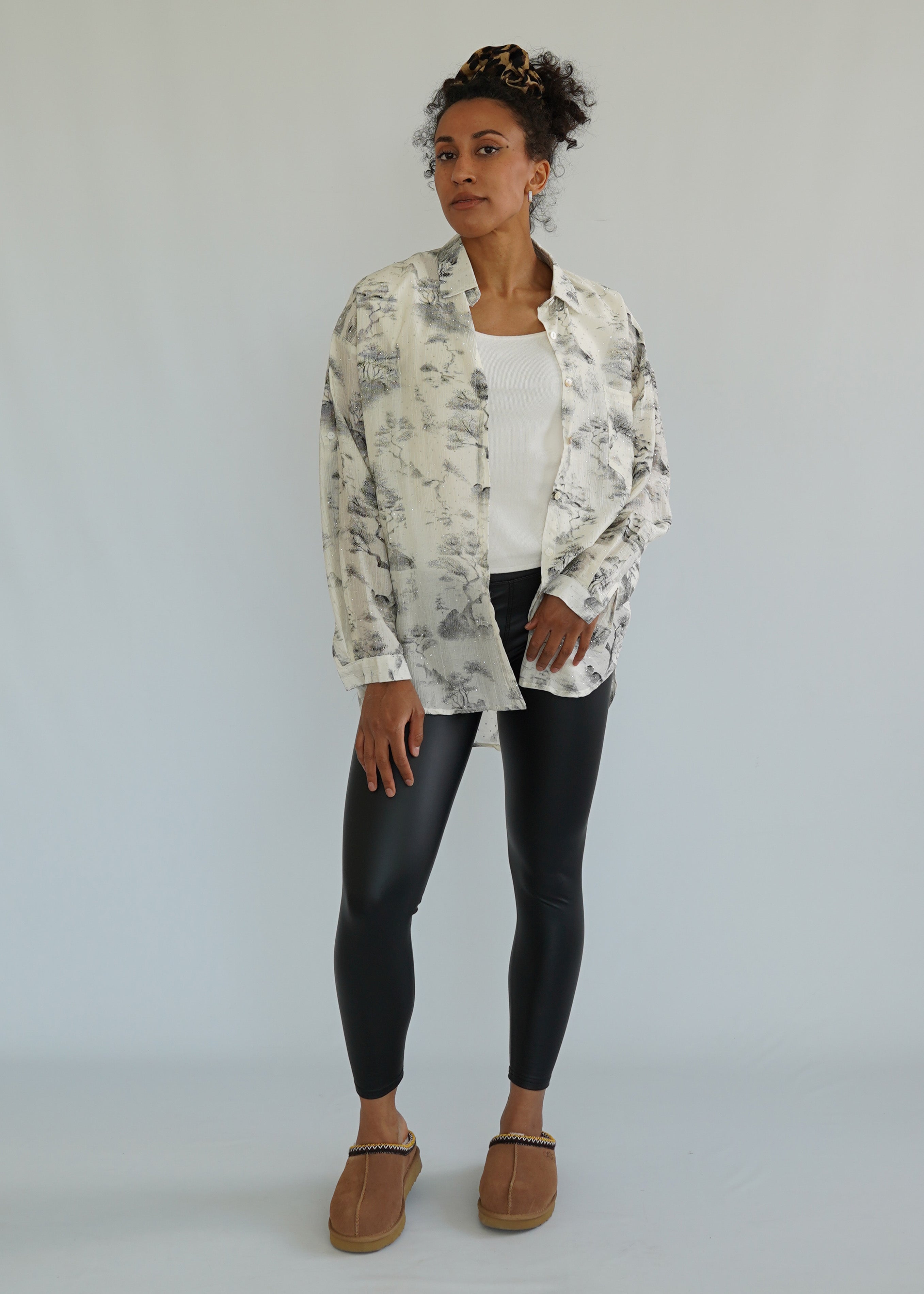 Glitzer Bluse