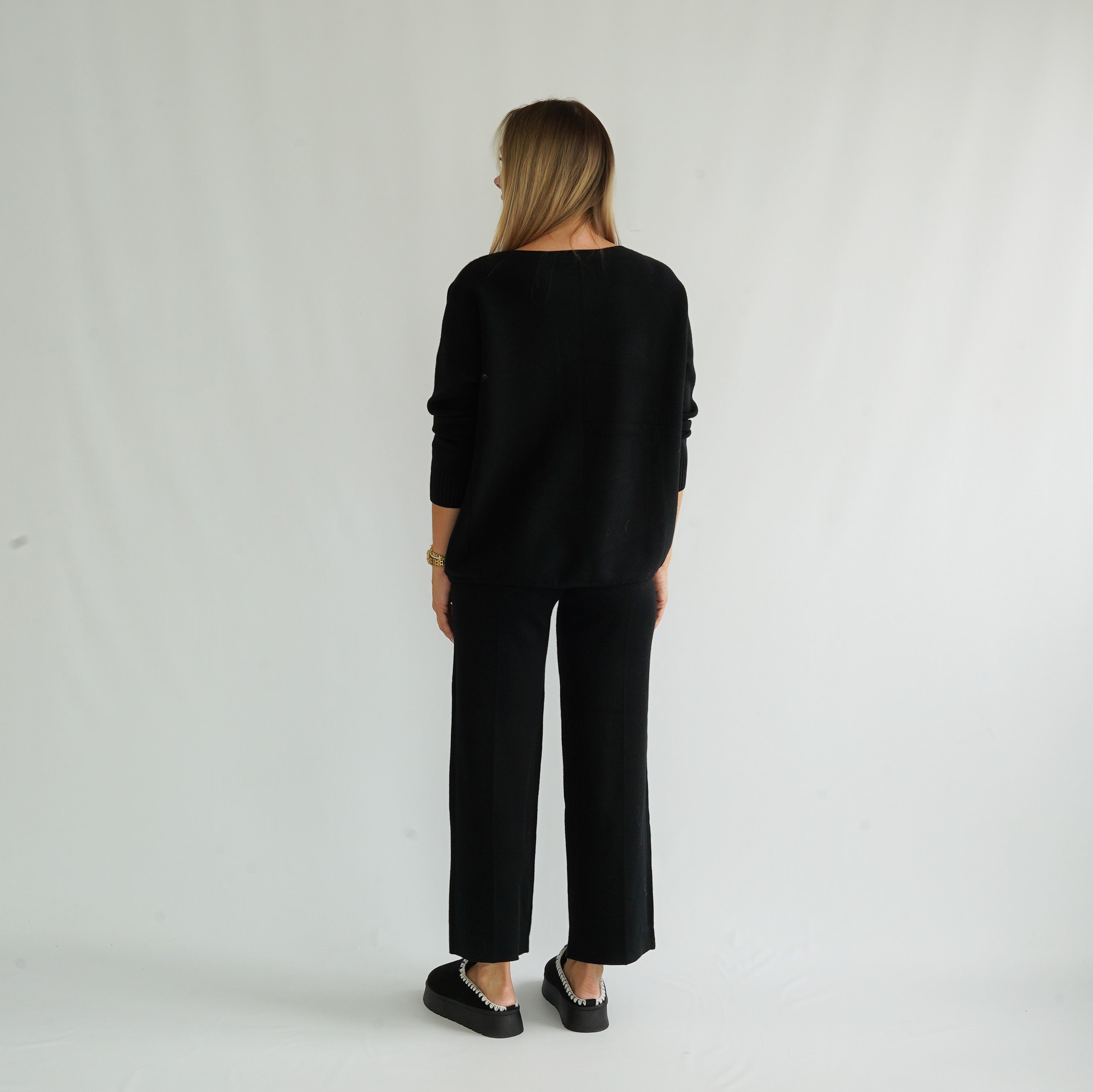 Strick Set schwarz