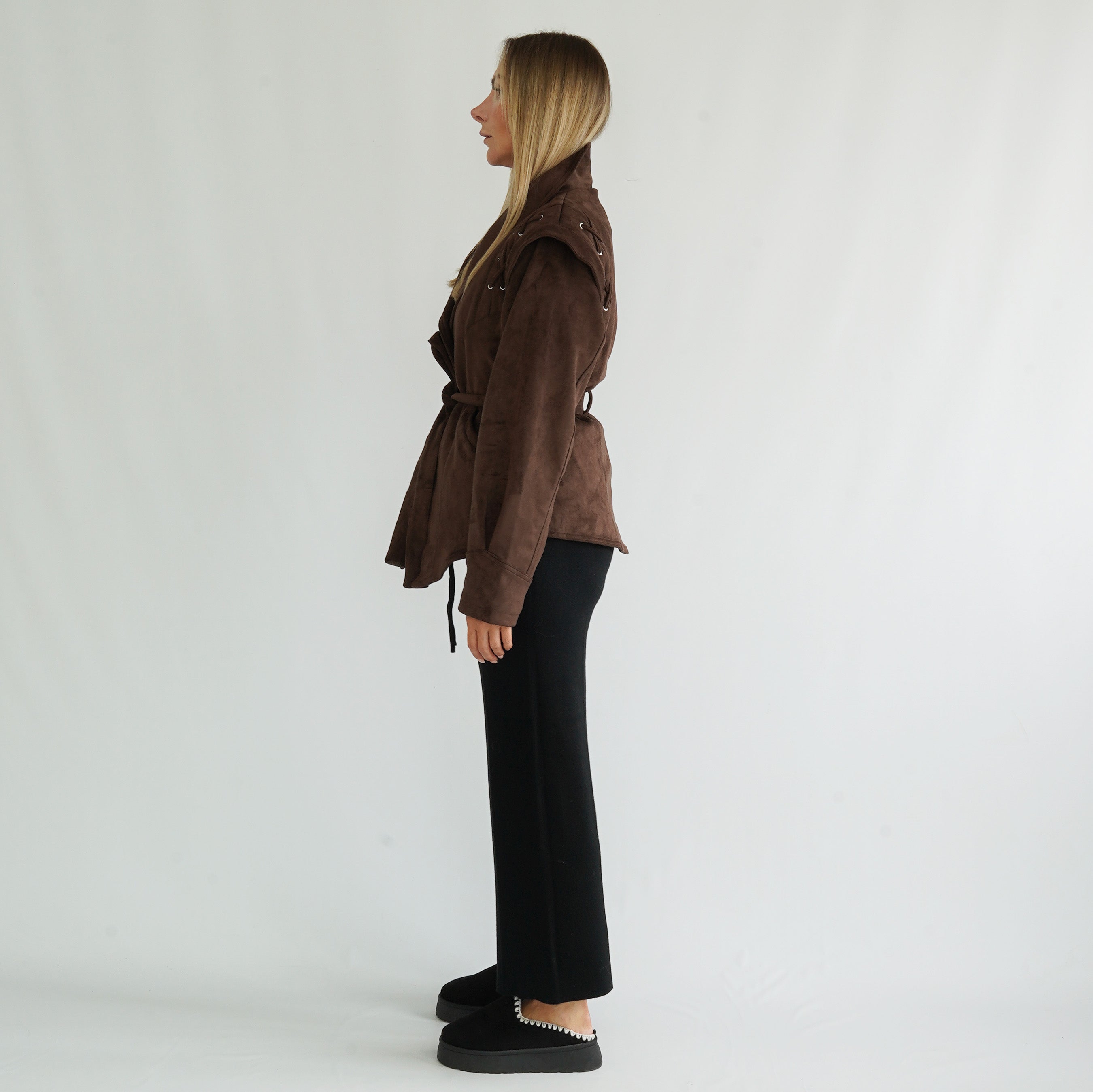 Samt Jacke Coffee